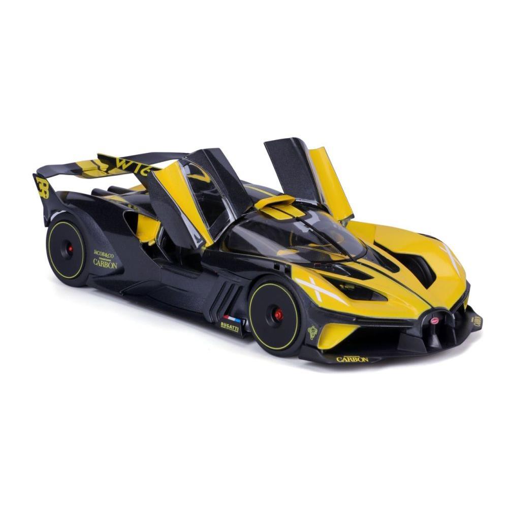 Modellauto Bugatti Bolide, gelb/schwarz, 1:18