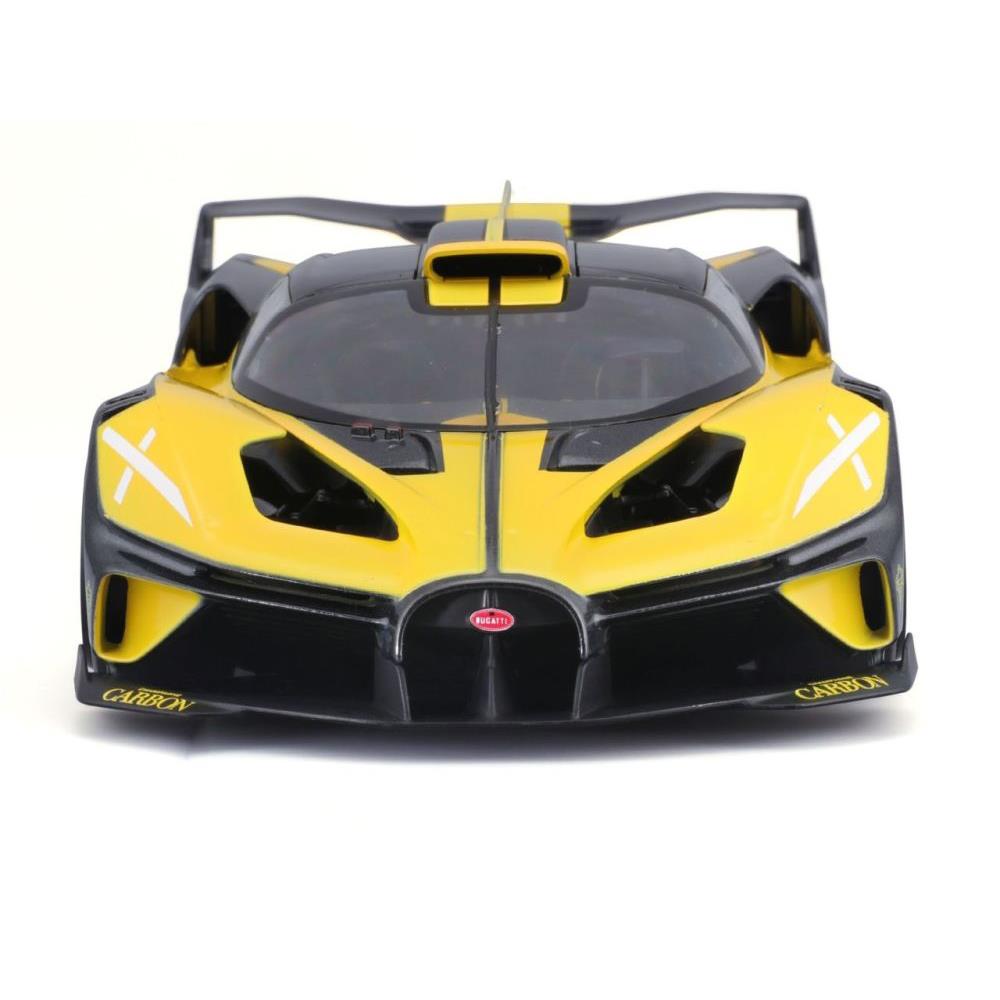 Modellauto Bugatti Bolide, gelb/schwarz, 1:18