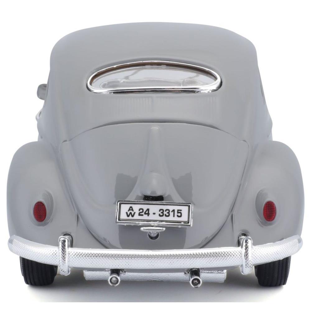 Modellauto Volkswagen Käfer 1955, grau, 1:18