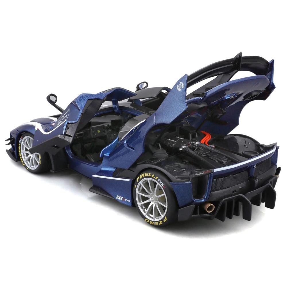 Modellauto Ferrari Race & Play FXX-K EVO, blau, 1:18