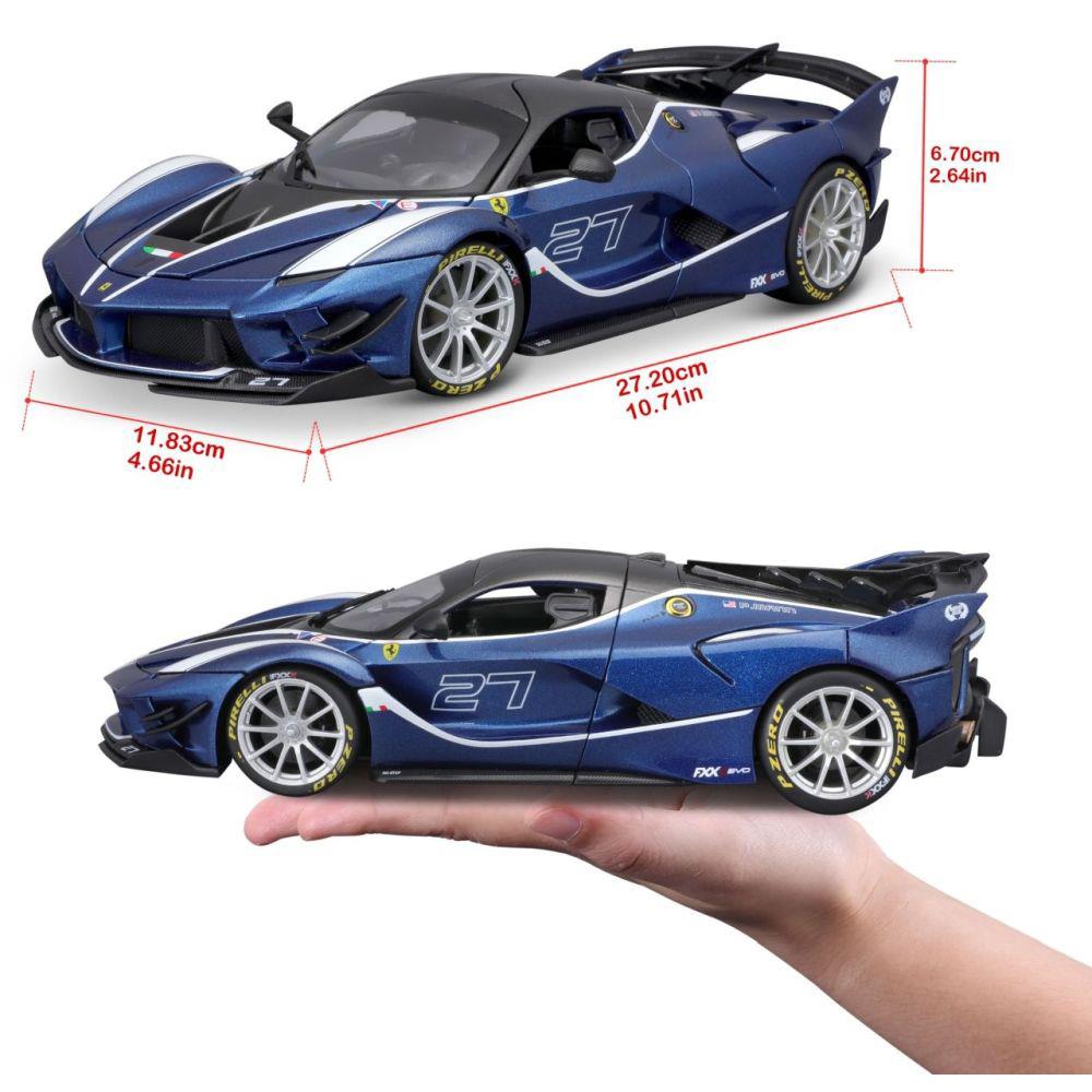 Modellauto Ferrari Race & Play FXX-K EVO, blau, 1:18