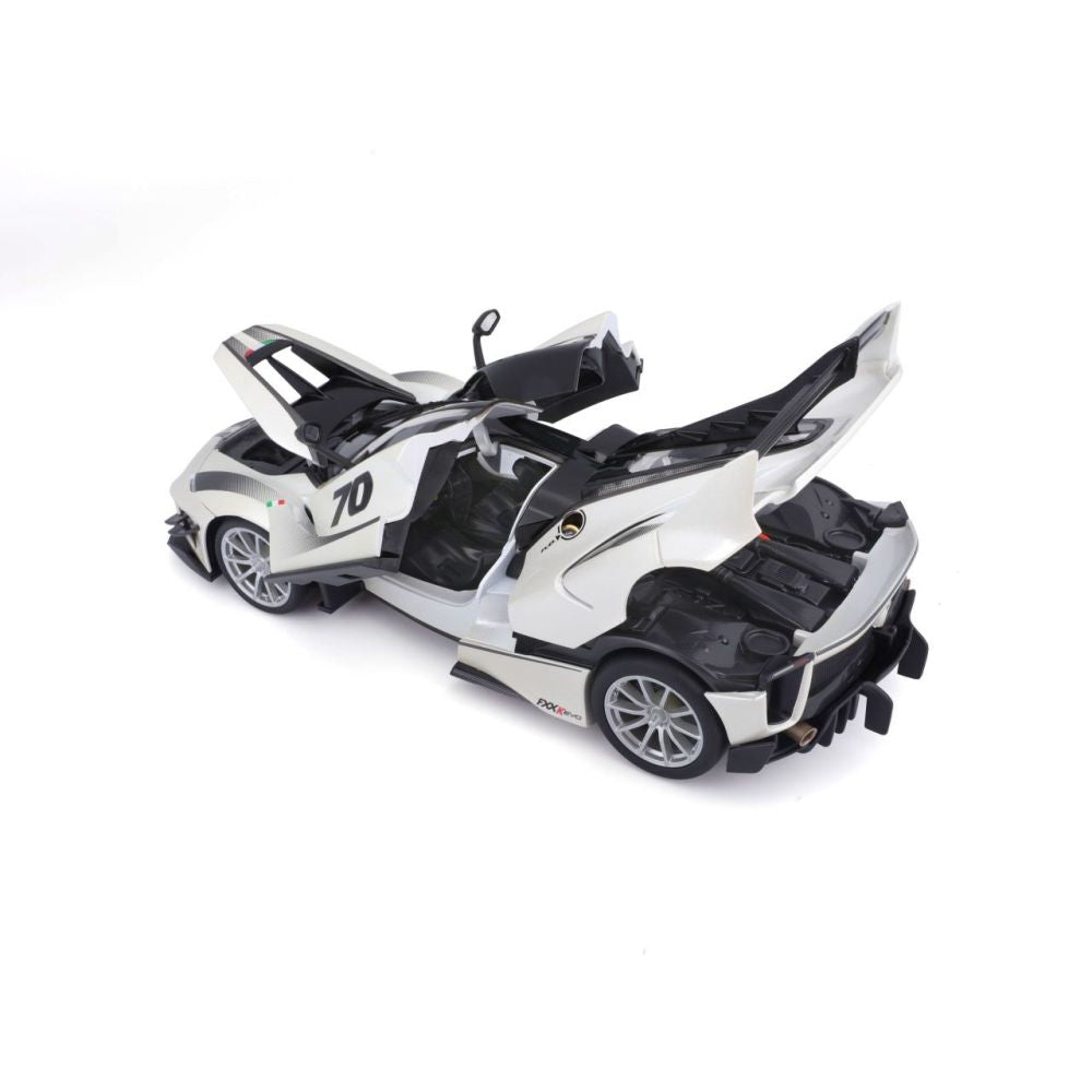 Modellauto Ferrari Race & Play FXX-K EVO, weiss, 1:18