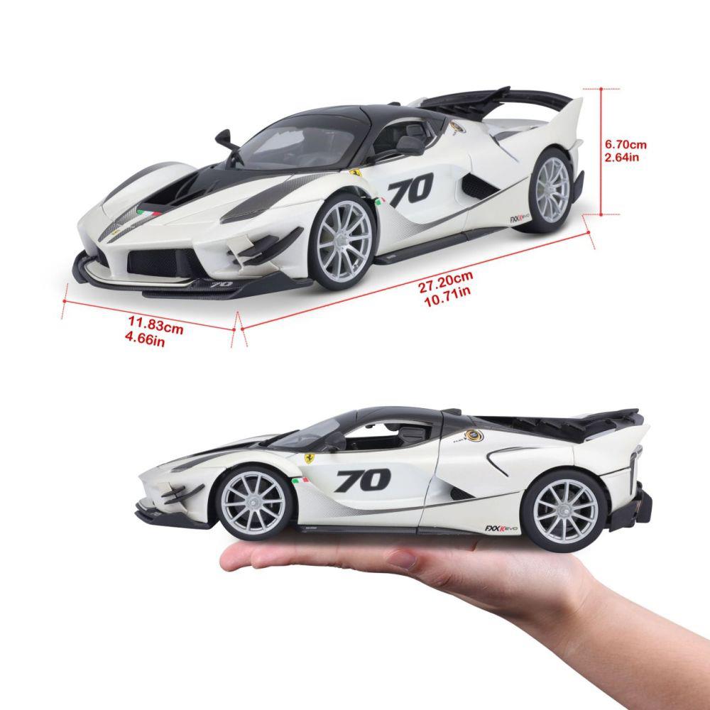 Modellauto Ferrari Race & Play FXX-K EVO, weiss, 1:18