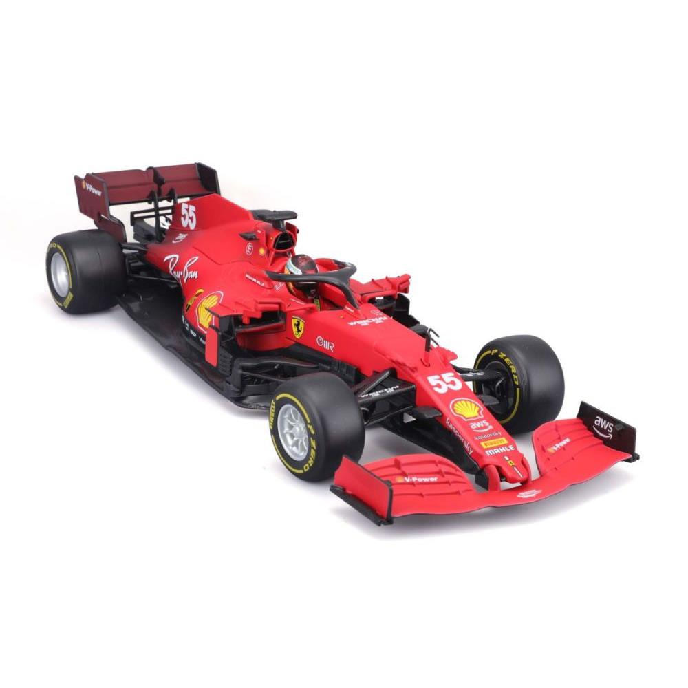Modellauto Ferrari F1 2021 #55 Carlos Sainz, 1:18
