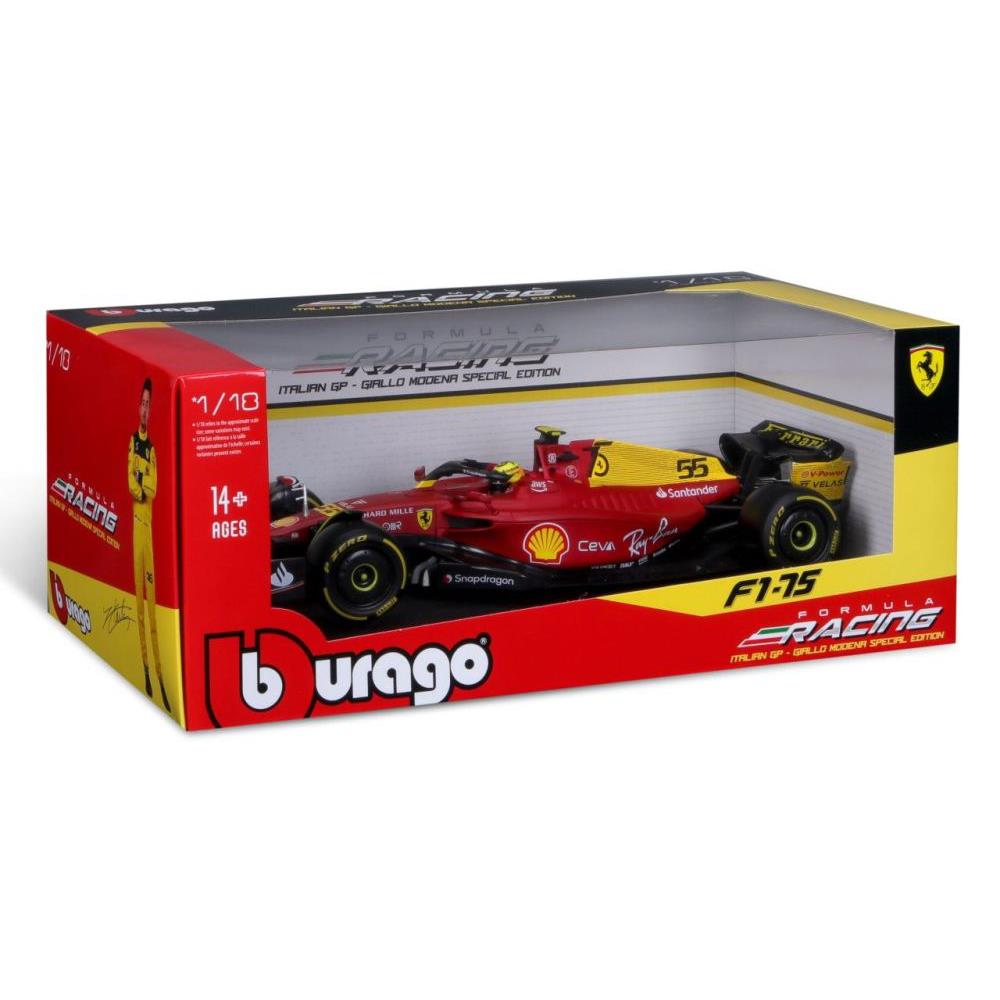 Modellauto Ferrari F1-75, 1:18 Special Edition Carlos Sainz 2022