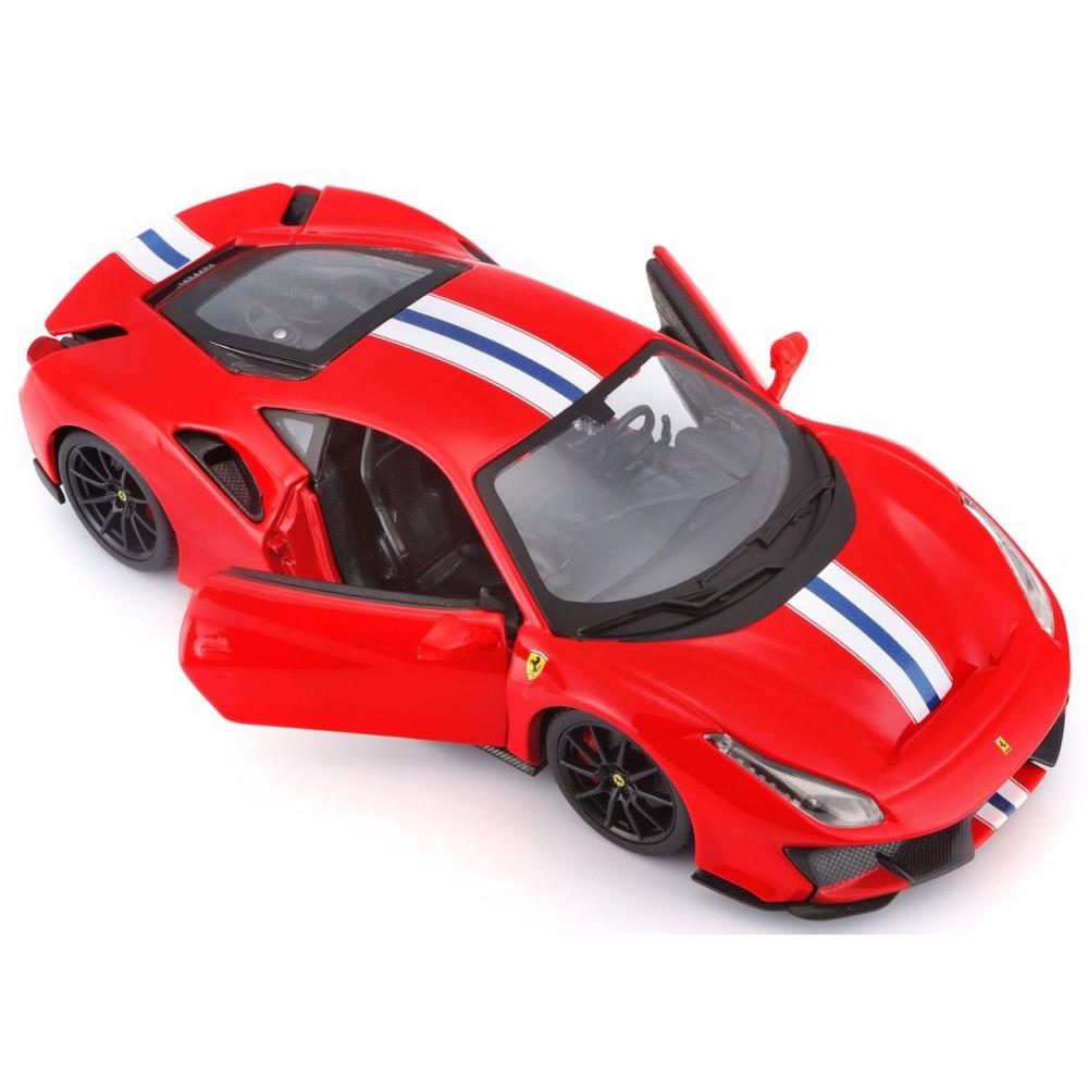 Modellauto Ferrari Race & Play 488 Pista, rot, 1:24