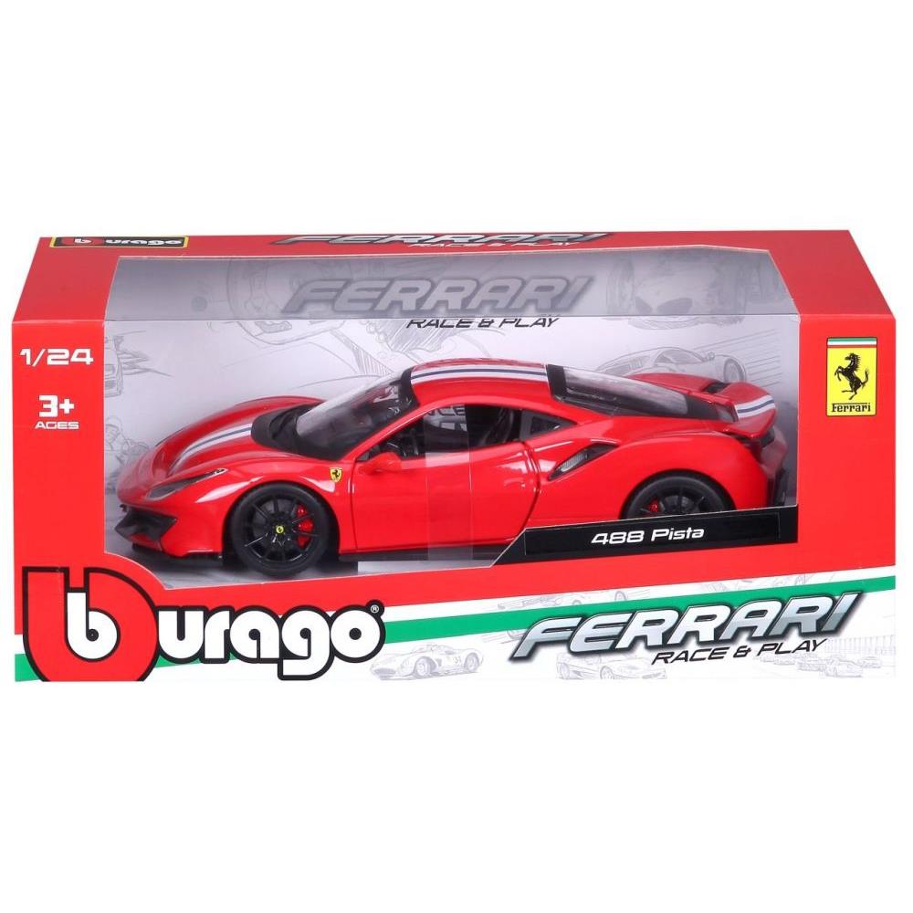 Modellauto Ferrari Race & Play 488 Pista, rot, 1:24