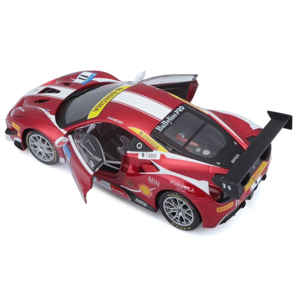 Modellauto Ferrari Race & Play 488 Challenge Racing, 1:24