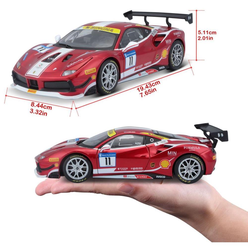 Modellauto Ferrari Race & Play 488 Challenge Racing, 1:24