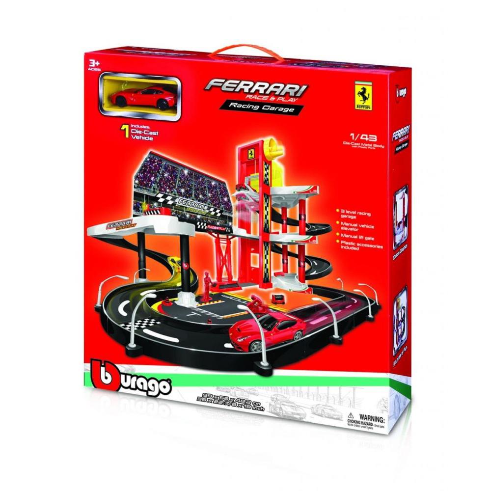Modellauto Parkgarage Ferrari Racing Garage, 1:43