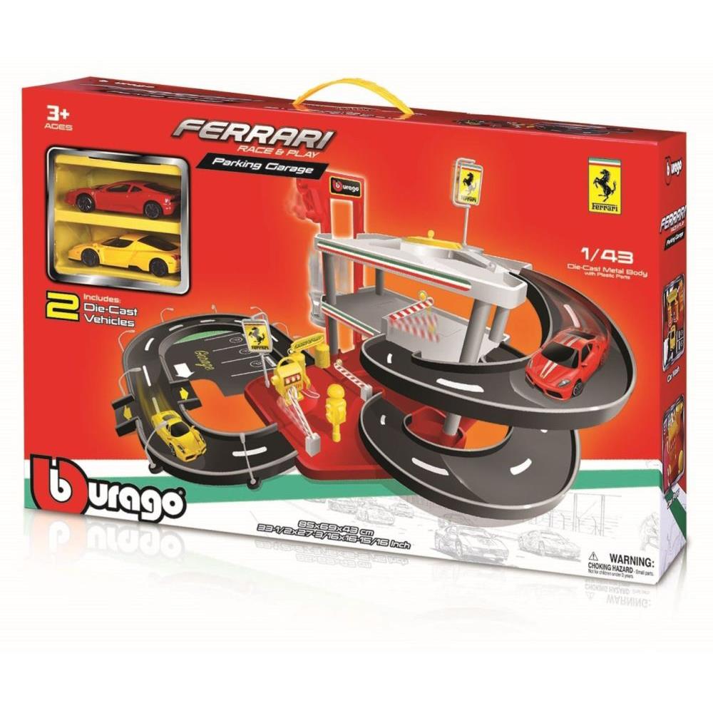 Modellauto Parkgarage Ferrari Parking Garage mit 2 Autos, 1:43