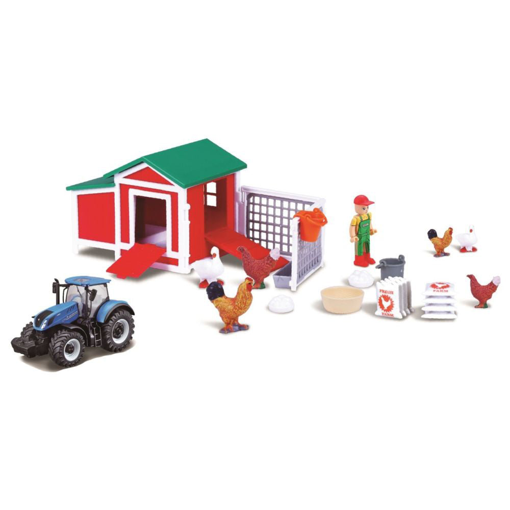 Parkgarage Hühnerstall mit Traktor