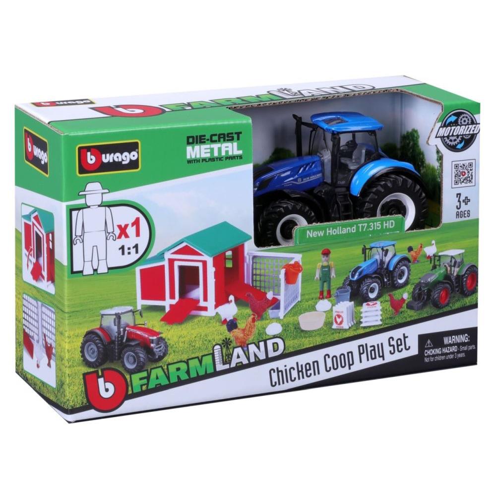 Parkgarage Hühnerstall mit Traktor