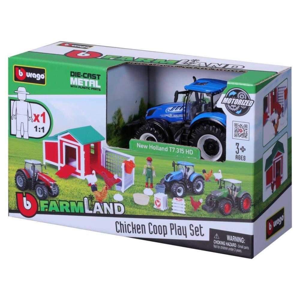 Parkgarage Hühnerstall mit Traktor