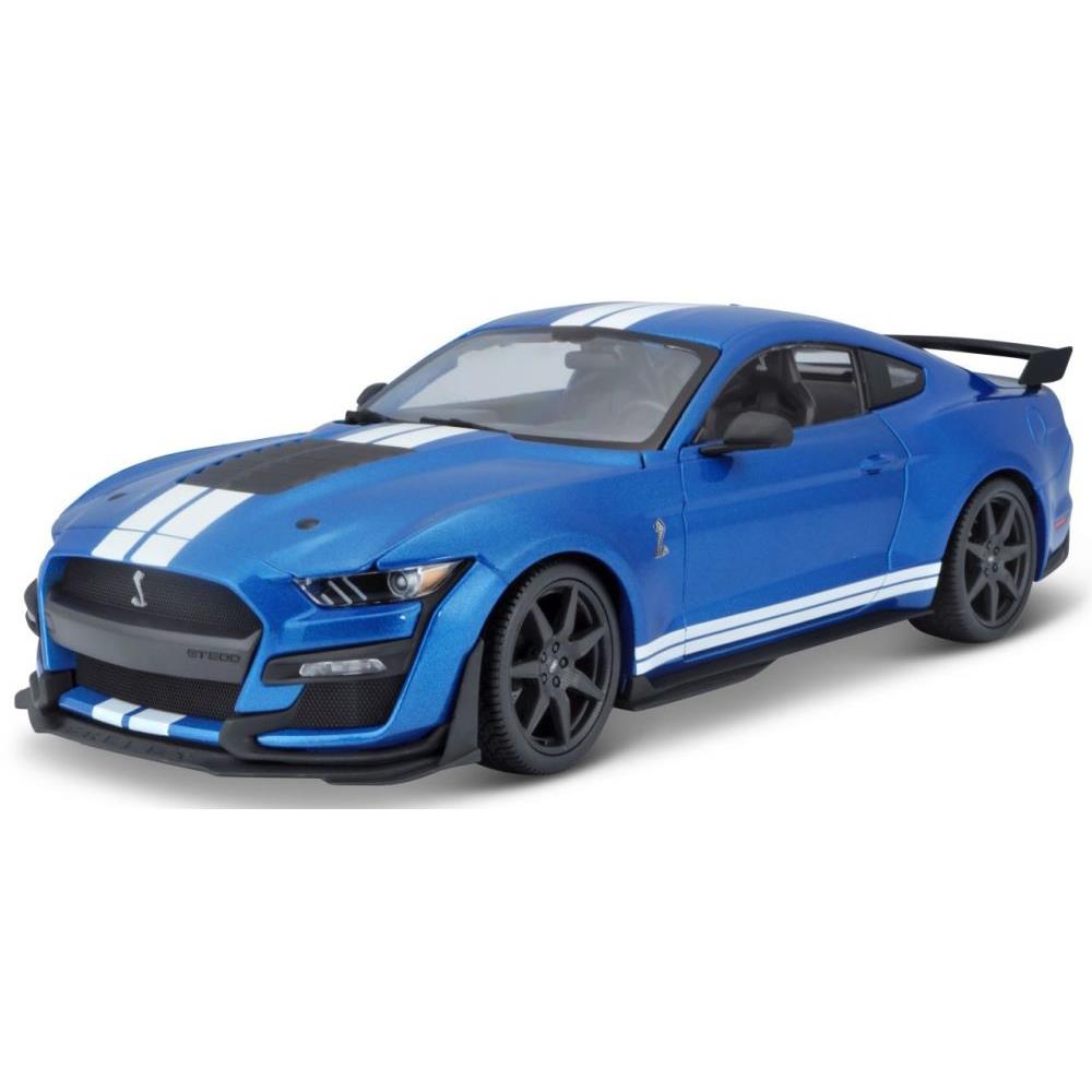 Modellauto Ford Mustang Shelby GT500 2020, blau, 1:18