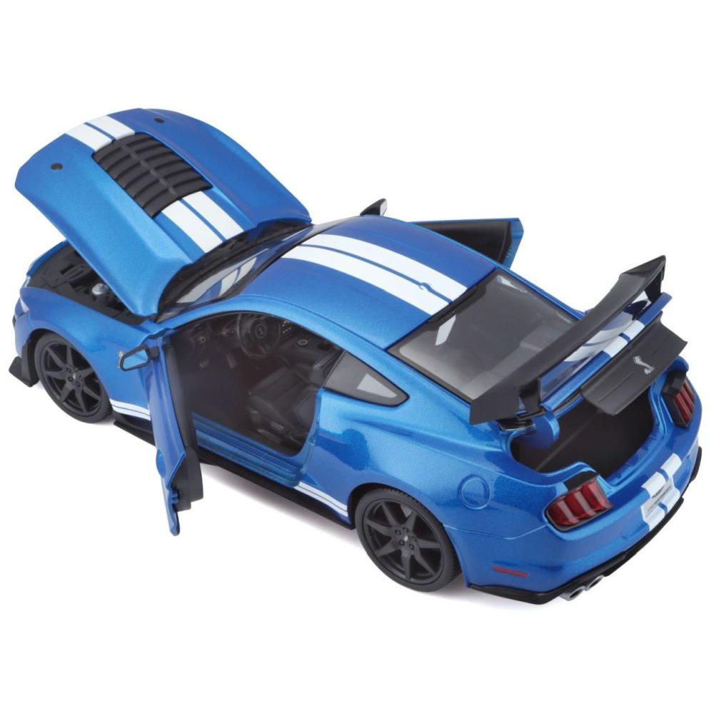 Modellauto Ford Mustang Shelby GT500 2020, blau, 1:18