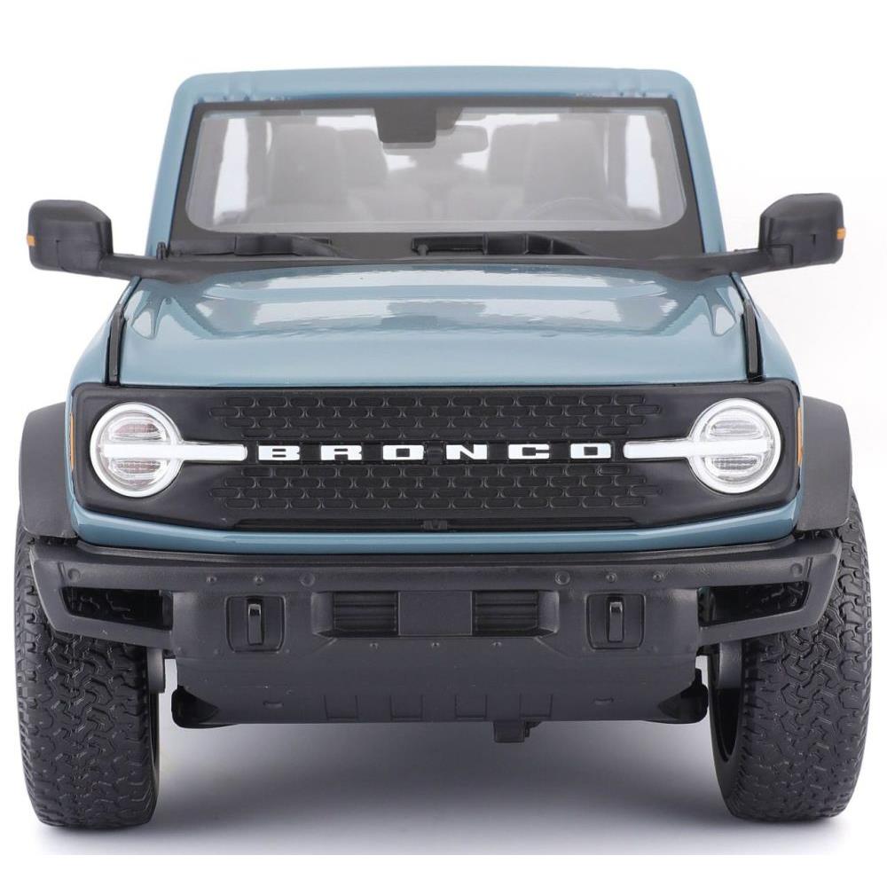Modellauto Ford Bronco Badlands 2021, blau, 1:18