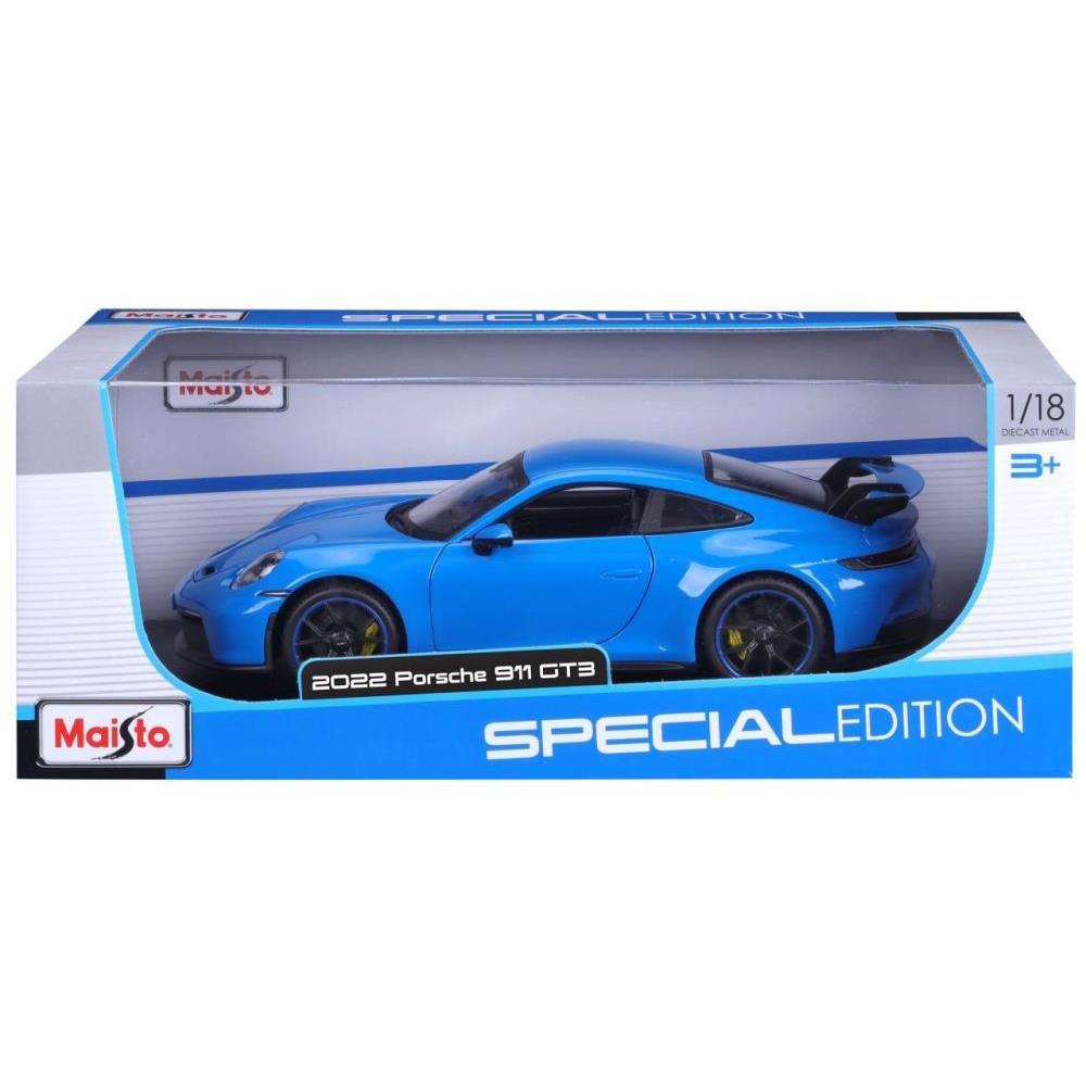 Modellauto Porsche 911 GT3 2022, blau, 1:18