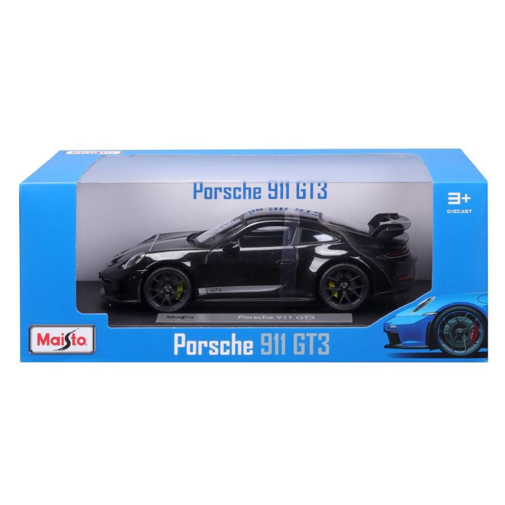 Modellauto Porsche 911 GT3 2022, schwarz, 1:18