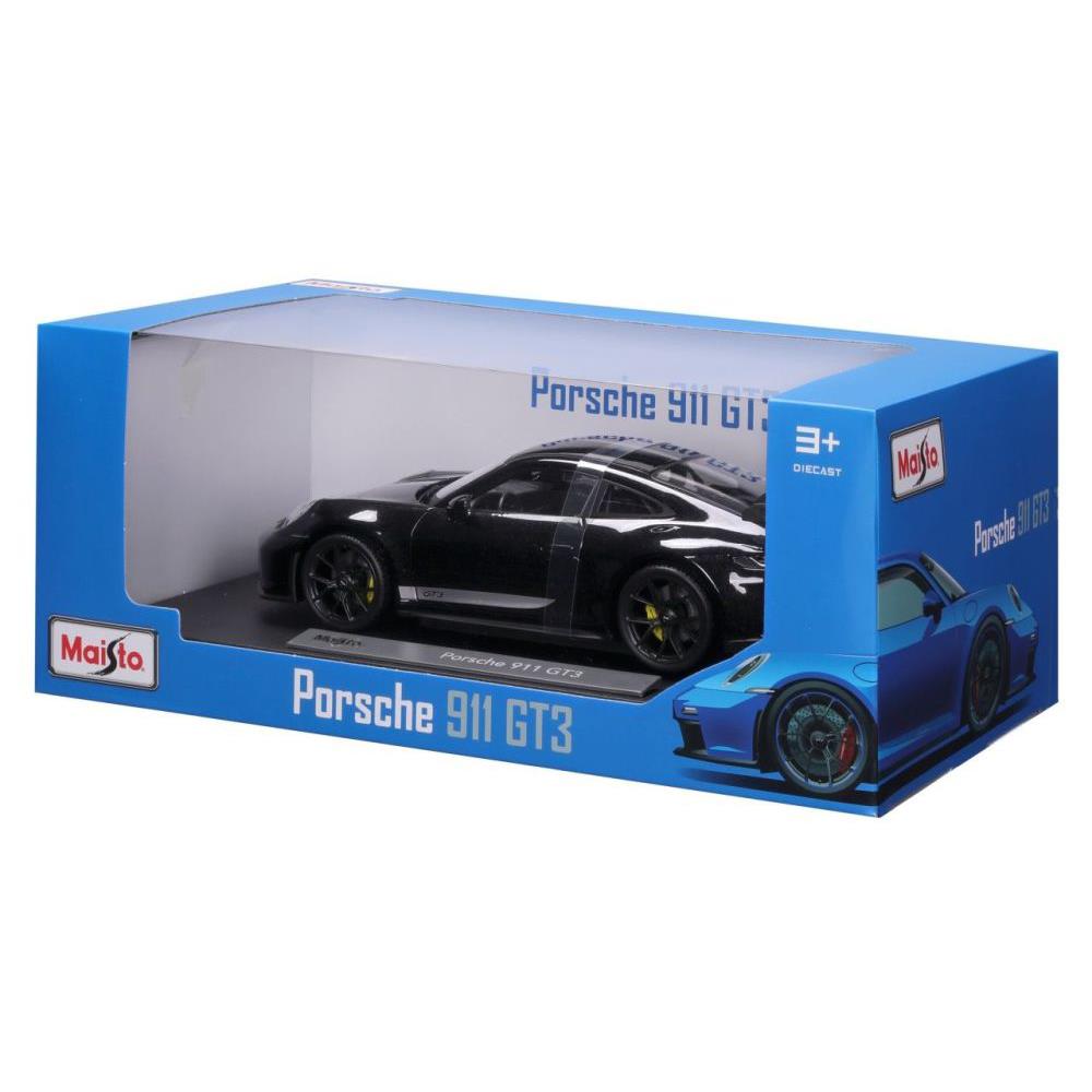 Modellauto Porsche 911 GT3 2022, schwarz, 1:18