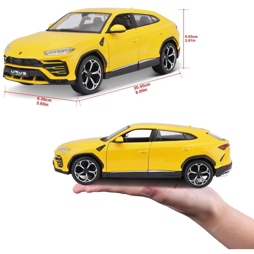 Modellauto Lamborghini Urus, gelb, 1:24