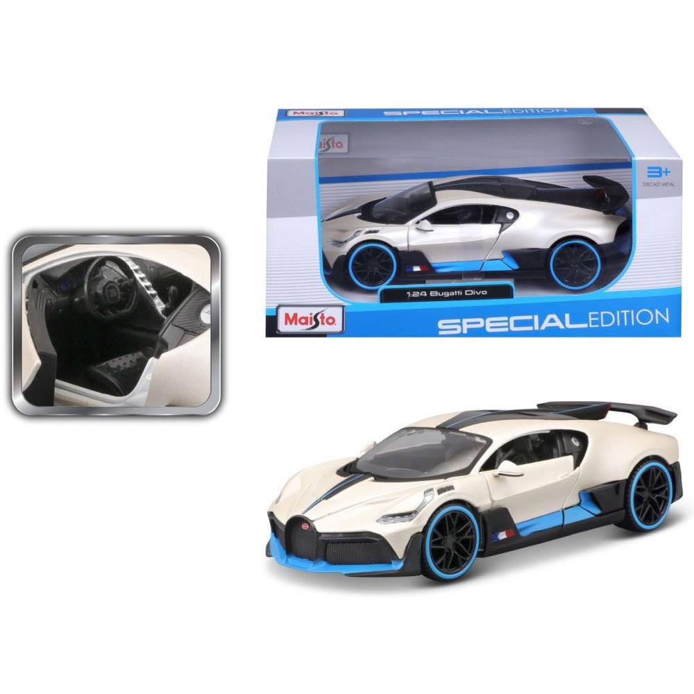 Modellauto Bugatti Divo, weiss metallic1:24