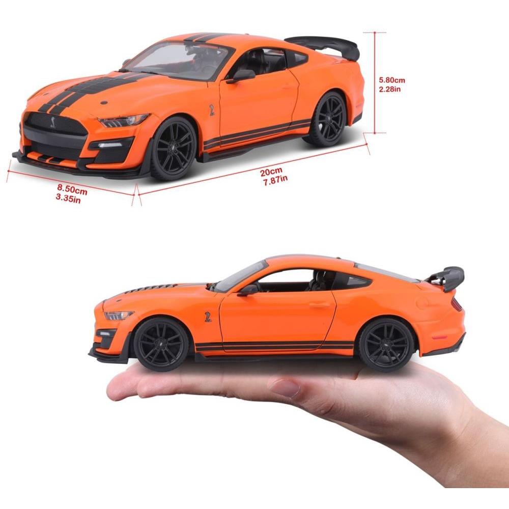 Modellauto Mustang Shelby GT500 2020, orange, 1:24