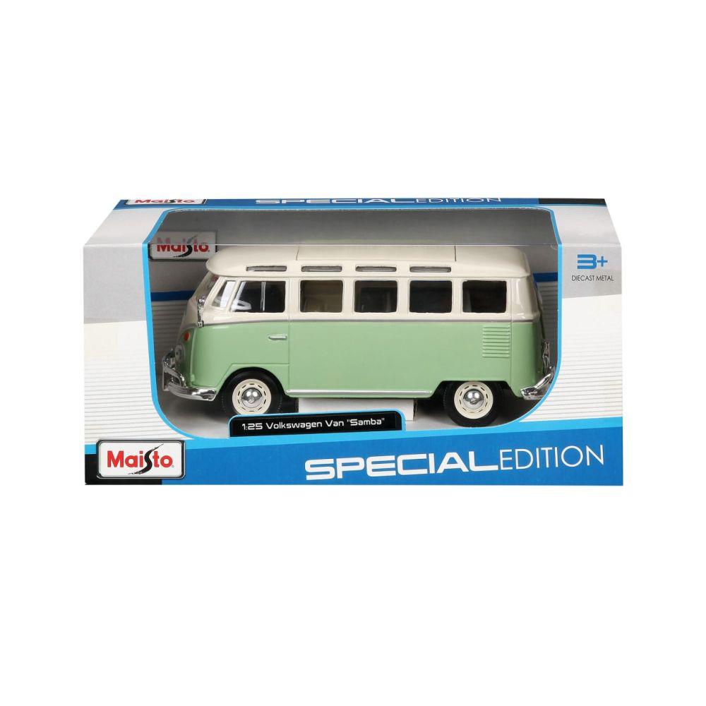 Modellauto Volkswagen Bulli T1 Van Samba, grün, 1:24