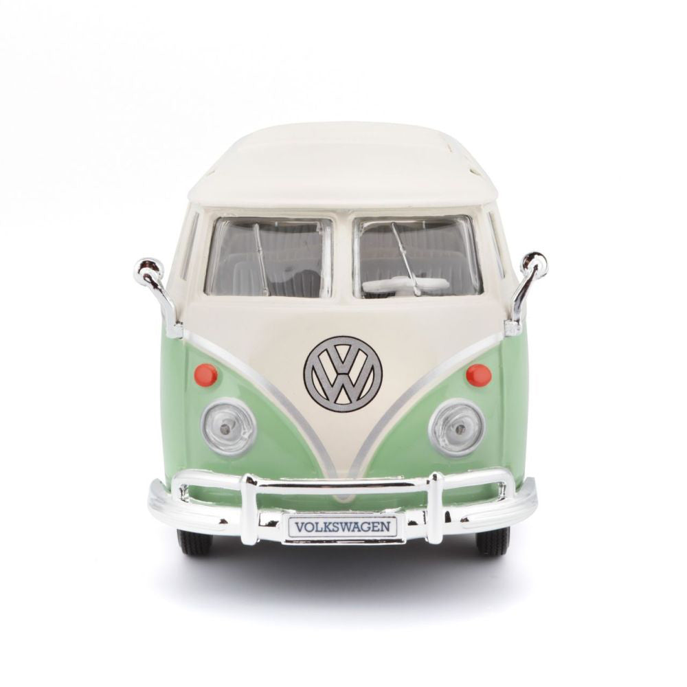 Modellauto Volkswagen Bulli T1 Van Samba, grün, 1:24