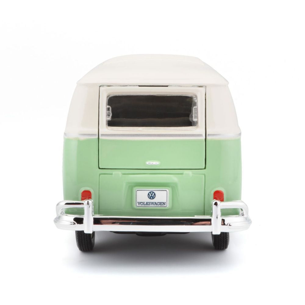 Modellauto Volkswagen Bulli T1 Van Samba, grün, 1:24