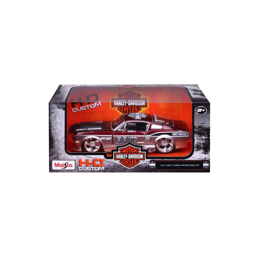 Modellauto Ford Mustang GT 1967 Harley Davidson, 1:24