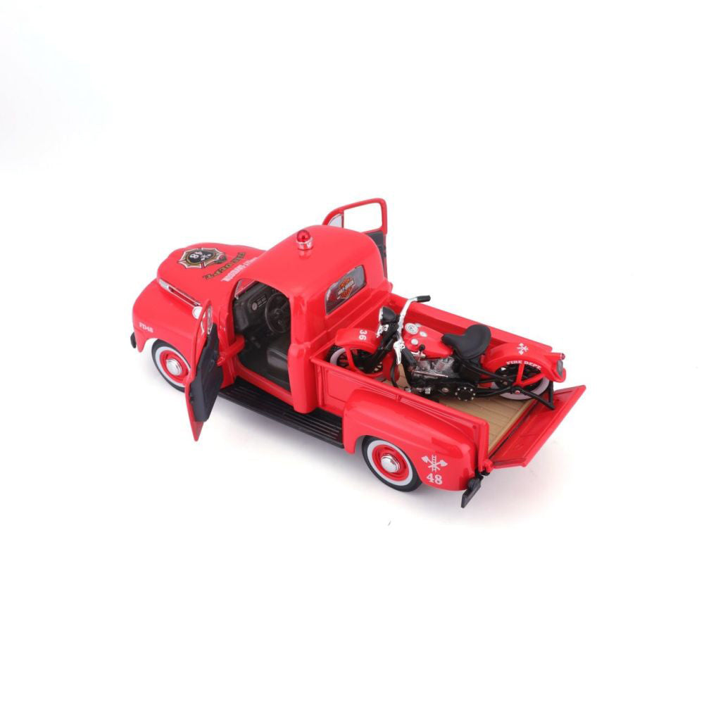 Modellauto Ford F-1 Pick up & EL Knucklehead 1936, 1:24