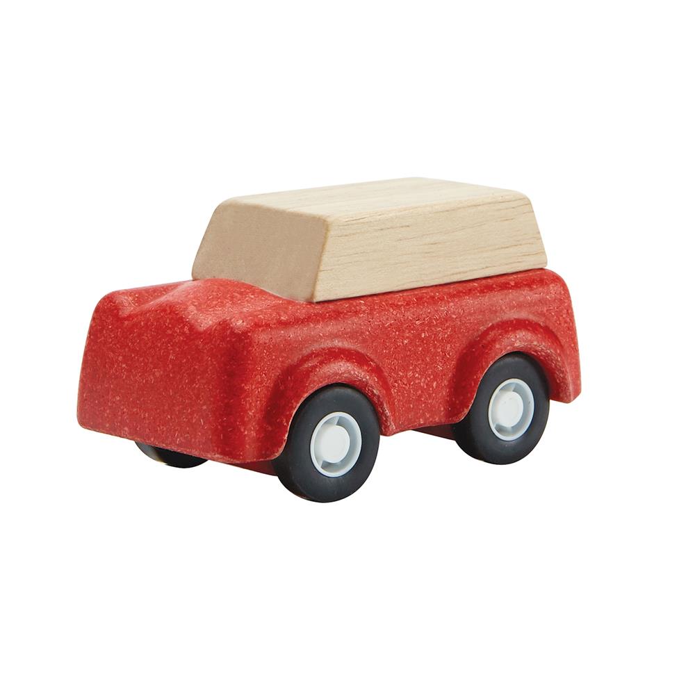 Holzspielzeug Auto PlanWorld SUV, rot