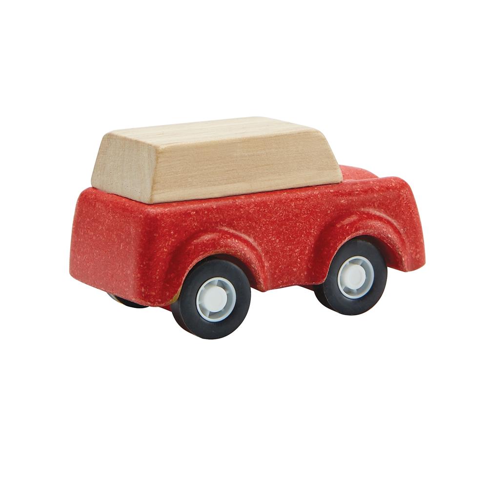 Holzspielzeug Auto PlanWorld SUV, rot