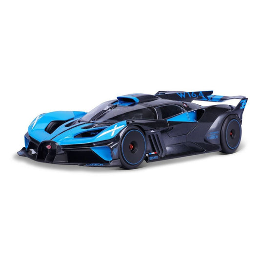 Modellauto Bugatti Bolide, blau/schwarz 1:18