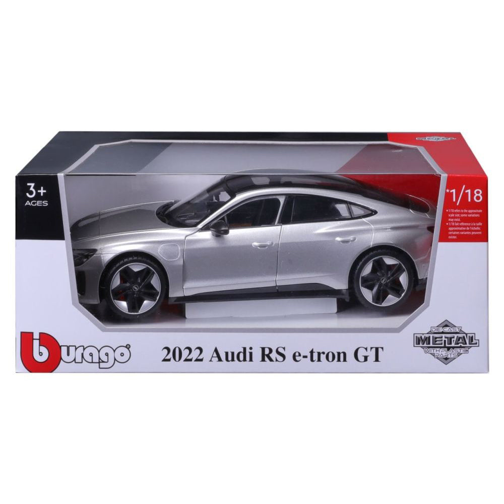 Modellauto Audi RS e-tron GT 2022, silber, 1:18