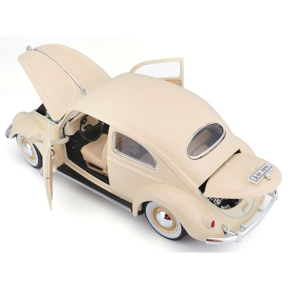 Modellauto Volkswagen Käfer 1955 beige, 1:18