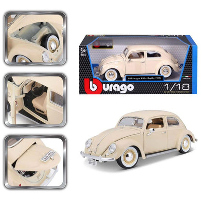 Modellauto Volkswagen Käfer 1955 beige, 1:18