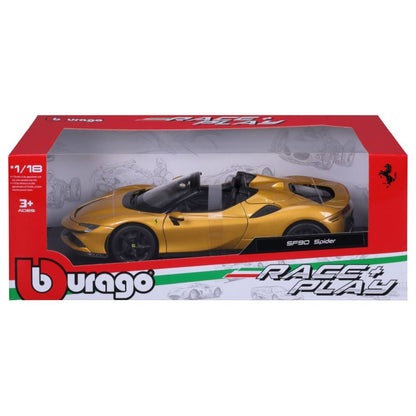 Modellauto Ferrari Race & Play SF90 Spider, 1:18