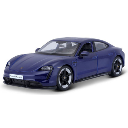 Modellauto Porsche Taycan Turbo S, blau, 1:24