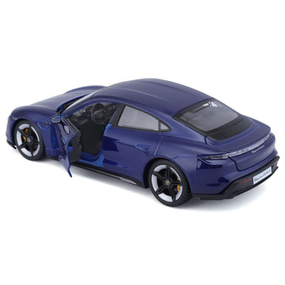 Modellauto Porsche Taycan Turbo S, blau, 1:24