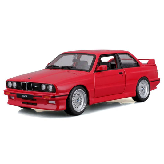 Modellauto BMW M3 (E30) 1988, rot, 1:24