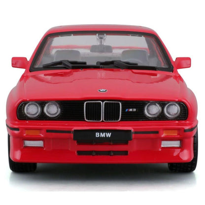 Modellauto BMW M3 (E30) 1988, rot, 1:24