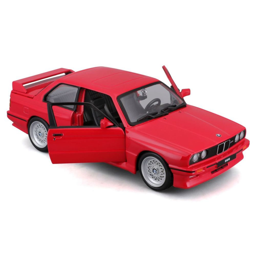 Modellauto BMW M3 (E30) 1988, rot, 1:24