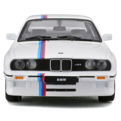 Modellauto BMW M3 (E30) 1988, weiss, 1:24