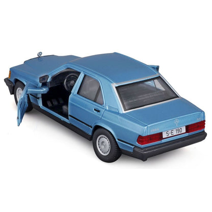 Modellauto Mercedes-Benz 190E 1987, blau, 1:24