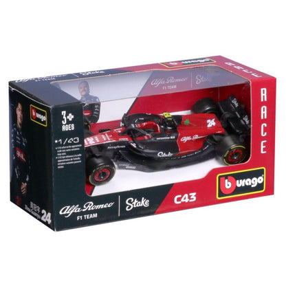 Modellauto Alfa Romeo F1 Team Stake C43 Zhou 2023, 1:43