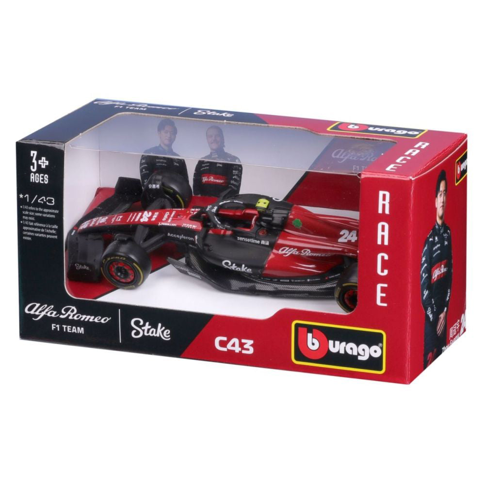 Modellauto Alfa Romeo F1 Team Stake C43 Zhou 2023, 1:43