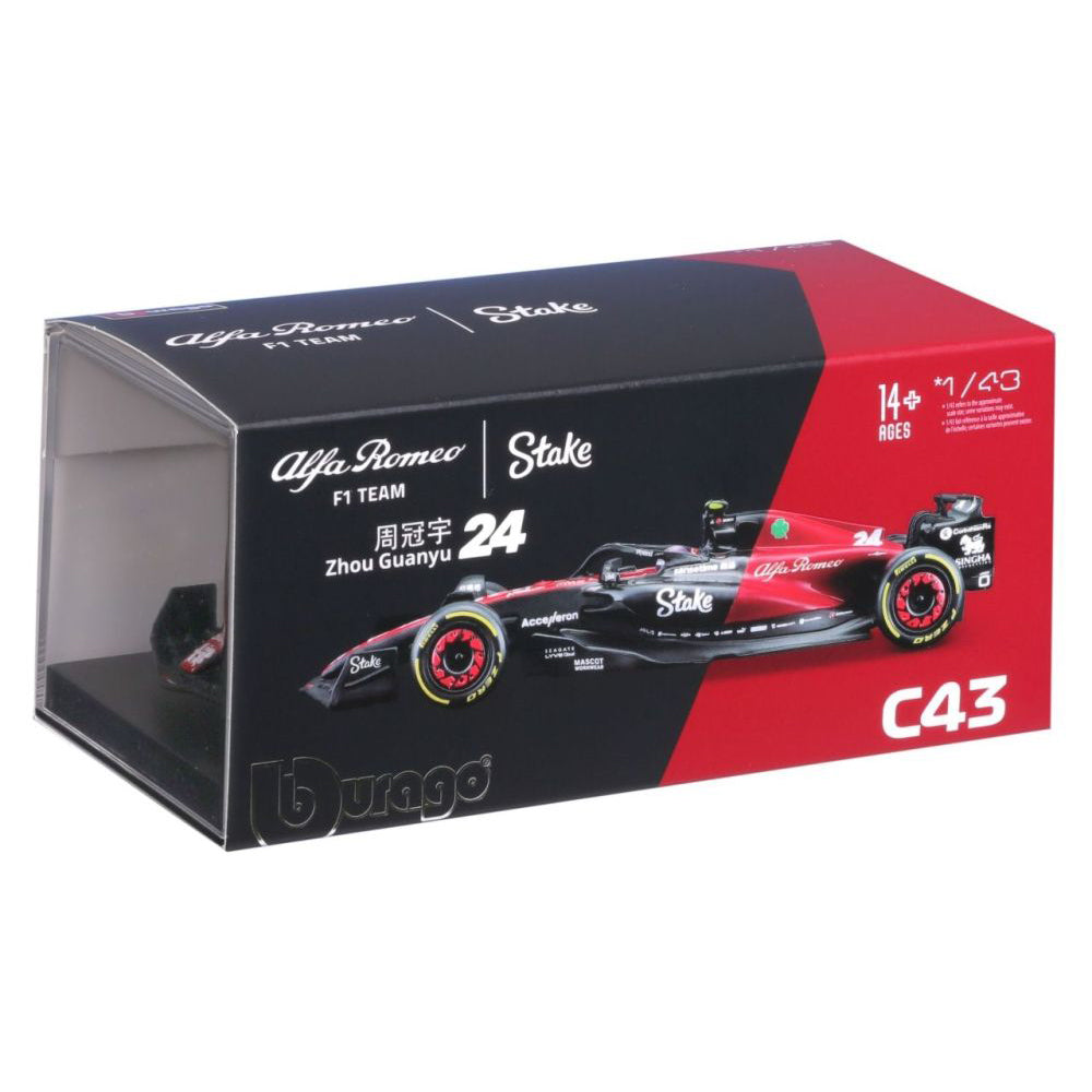 Modellauto Alfa Romeo F1 Team Stake C43, 1:43 Zhou 2023