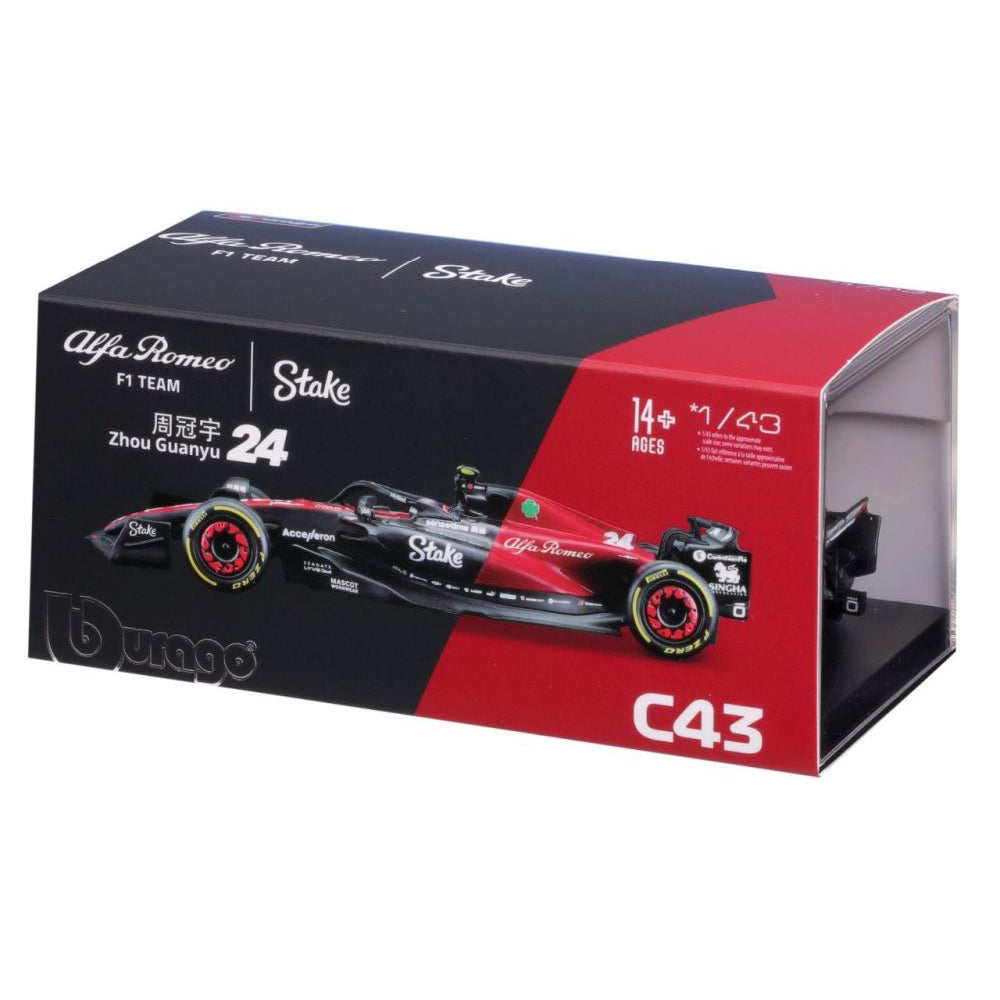 Modellauto Alfa Romeo F1 Team Stake C43, 1:43 Zhou 2023